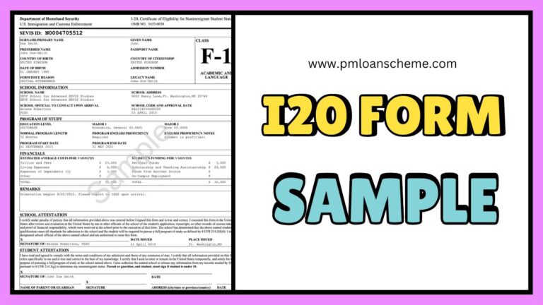 I-20 form sample